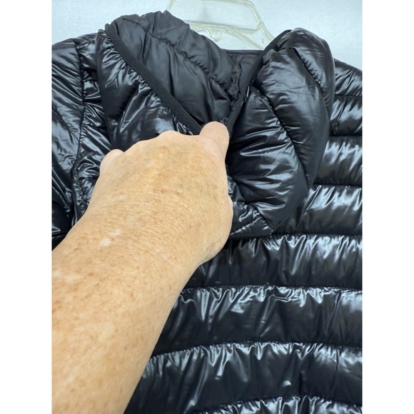 Kids Child Puffer Jacket Size 11-12 Large YL (150) Black Youth Full Zip Hooded - Picture 5 of 7